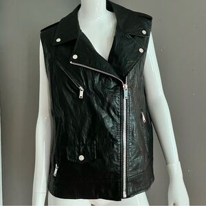DNKY Women’s Black Moto Vest